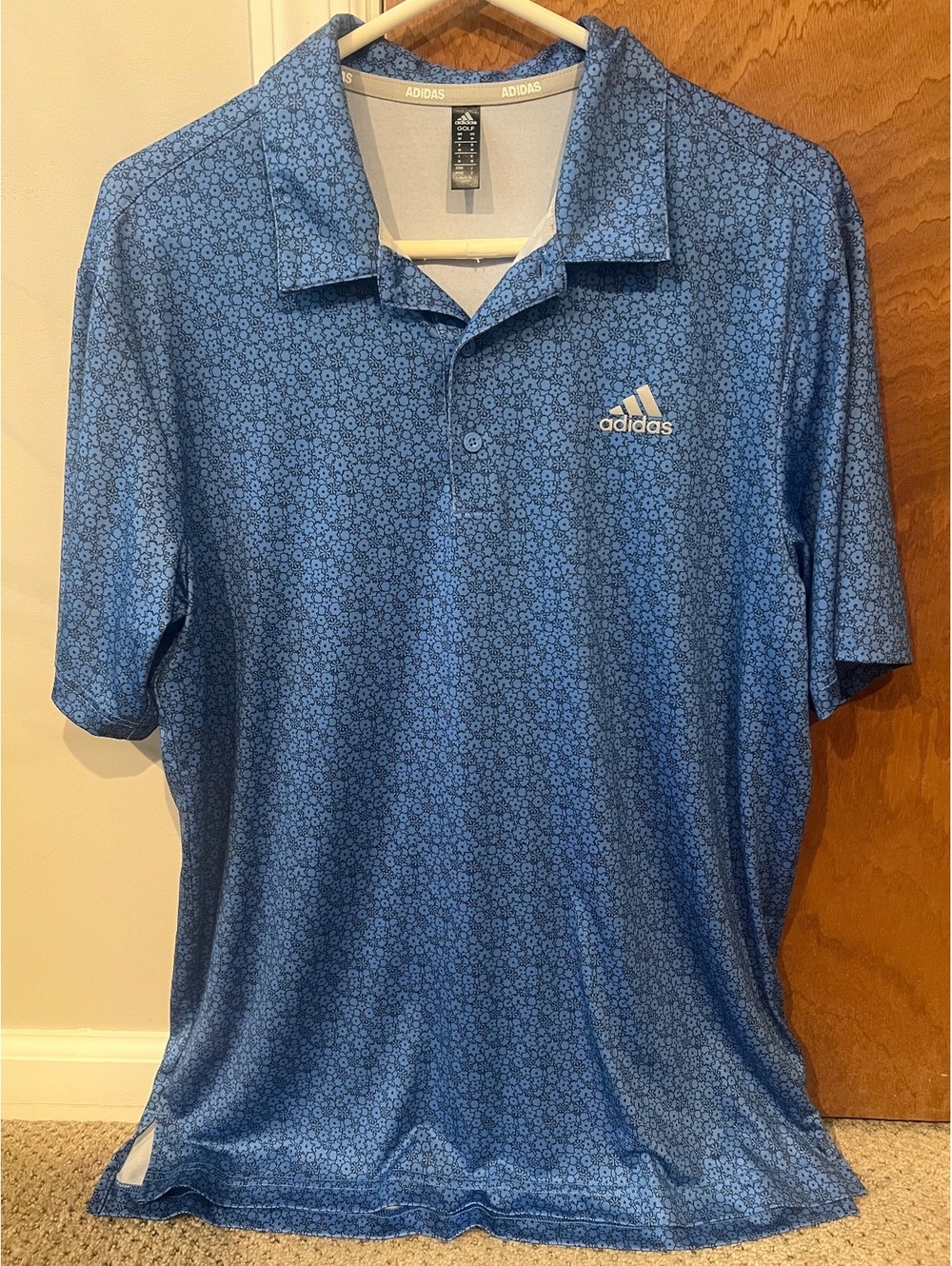 Adidas Floral Golf Polo